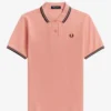 Fred Perry Polo Shirt Black / Pink Peach