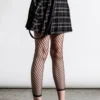 Gunner Pleated Skirt Ash Gray Plaid