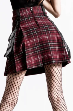 Gunner Pleated Skirt Blood Red Plaid -Halloween Cosplay GUNNER PLEATED SKIRT BLOOD TARTAN E x1600 dd10ea66 eebf 438f b9b4 f5e5f10b1f25