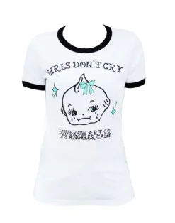 Girls Don't Cry Ringer Tee -Halloween Cosplay Girls Don t Cry ringer tee
