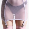 Heartbeats Fishnet Skirt Pastel Lilac