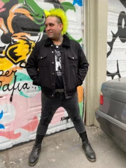 Twist Of Cain Black Shearling Denim Jacket -Halloween Cosplay IMG 5692