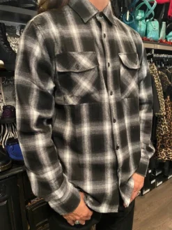 Black & White Mens Flannel -Halloween Cosplay IMG 6175