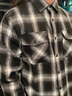 Black & White Mens Flannel -Halloween Cosplay IMG 6176