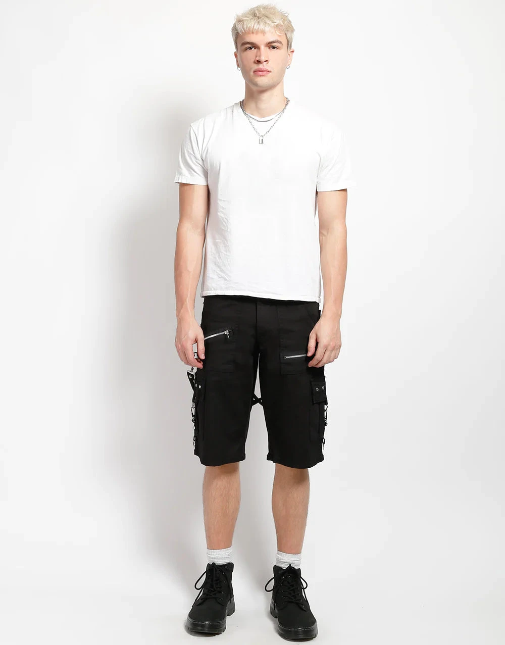 Black Cargo Bondage Shorts 5 Black Cargo Bondage Shorts - Image 5