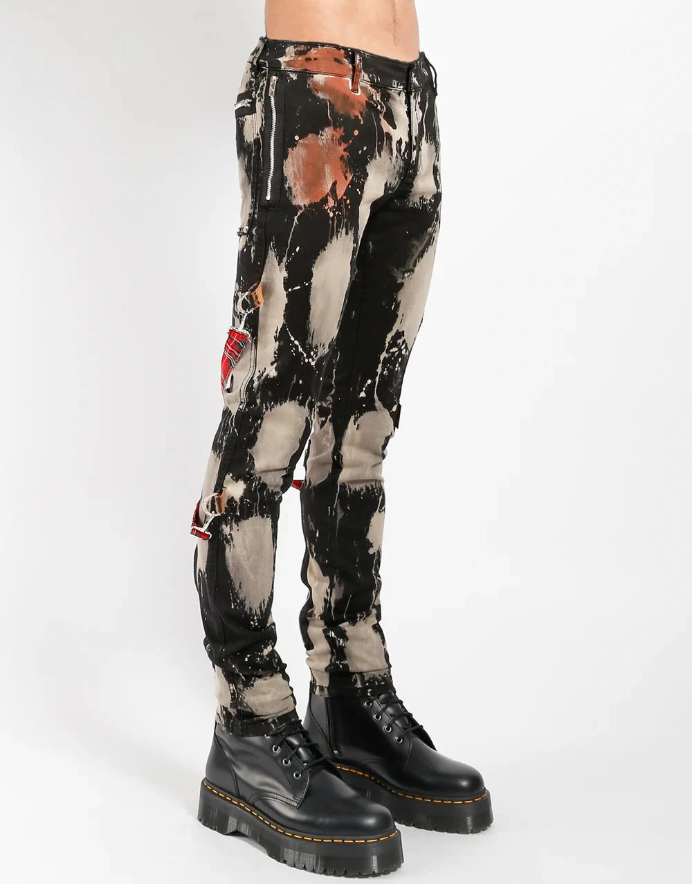 Street Chaos Black & Bleach Pants 3 Street Chaos Black & Bleach Pants - Image 3