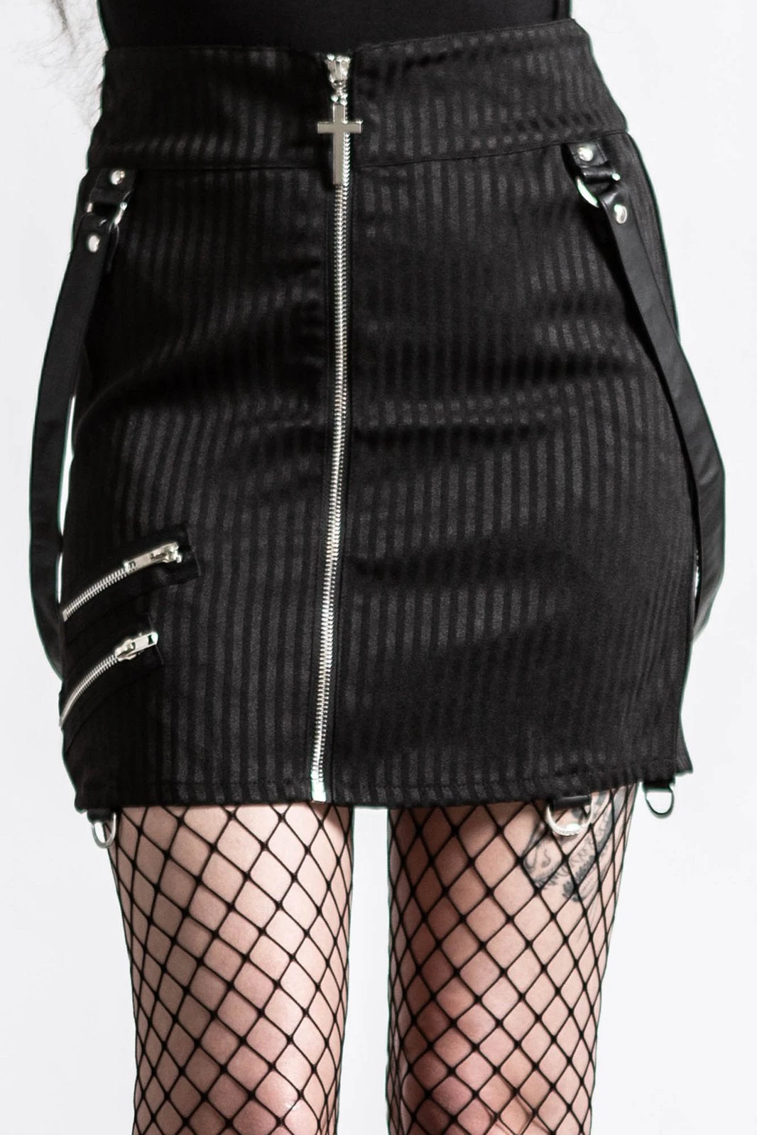 Katy Coffin Pinstriped Mini Skirt 1 Katy Coffin Pinstriped Mini Skirt