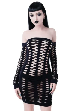 Lizzy Fishnet Dress -Halloween Cosplay LIZZY FISHNETDRESS B 1