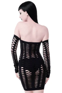 Lizzy Fishnet Dress -Halloween Cosplay LIZZY FISHNETDRESS D 1
