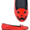Jack O Lantern Red & Black Flats