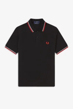 Fred Perry Polo Black / White / Red -Halloween Cosplay M12 186 2 02028666 5abd 4b17 b102 4bfcdd917da3