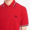 Fred Perry Polo Salsa / White / Blue