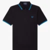 Fred Perry Polo Black // Manchester Blue