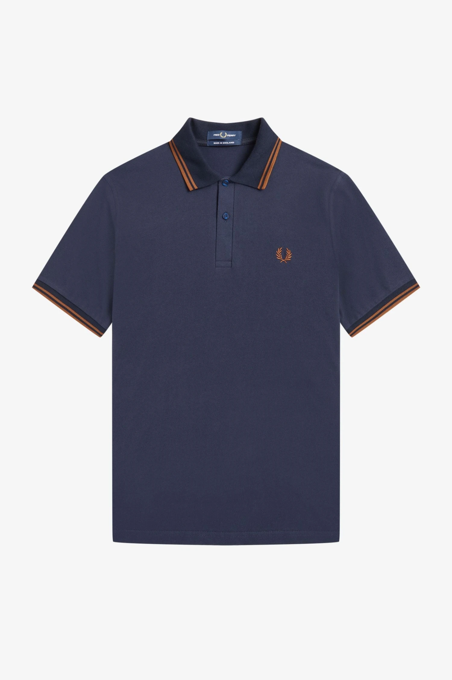 Fred Perry Polo Navy / Nut Flake / Nut Flake 2 Fred Perry Polo Navy / Nut Flake / Nut Flake - Image 2