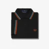 Fred Perry Polo Black / Sky / Orange