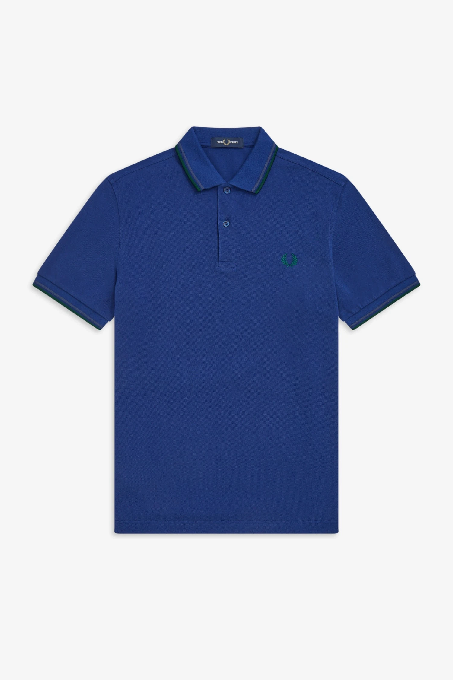 Fred Perry Polo Medieval Blue / Midnight Blue / Ivy 2 Fred Perry Polo Medieval Blue / Midnight Blue / Ivy - Image 2