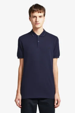 Fred Perry Polo Carbon Blue / Midnight Blue / Black -Halloween Cosplay M3600 J42 1