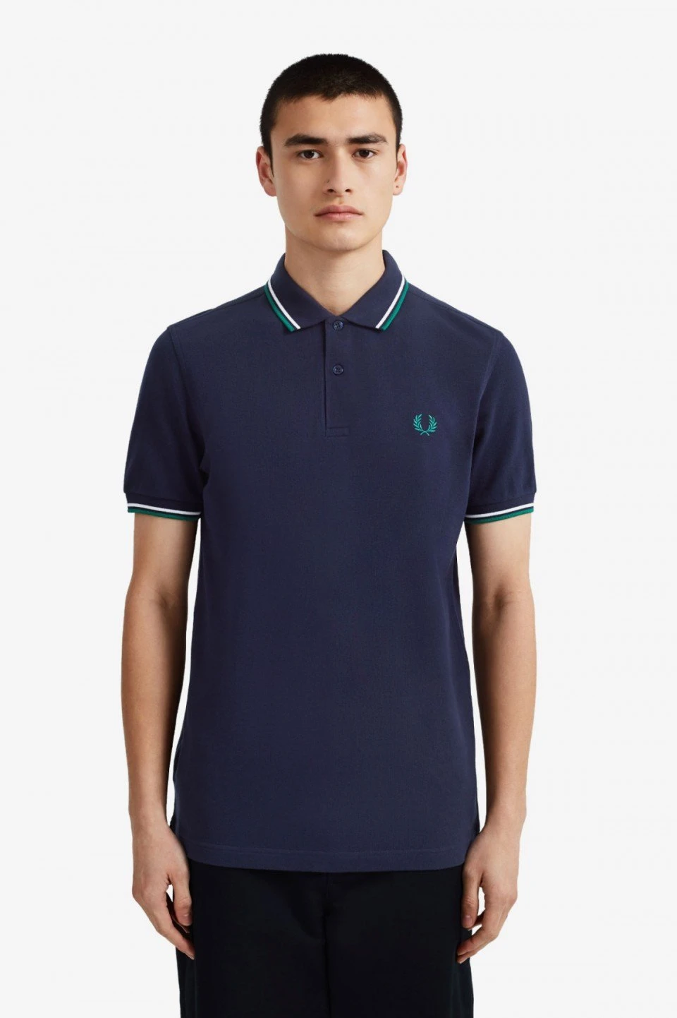 Fred Perry Polo Carbon Blue / White / Rafg 5 Fred Perry Polo Carbon Blue / White / Rafg - Image 5