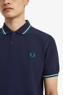 Fred Perry Polo Carbon Blue / White / Rafg