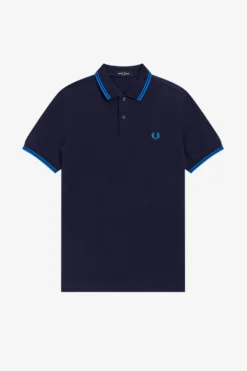 Fred Perry Polo Dark Carbon / Blue 7 Fred Perry Polo Dark Carbon / Blue -Halloween Cosplay M3600 P38 3