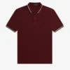 Fred Perry Polo Oxblood / Ecru / Black