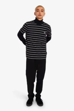 Fred Perry Striped T Shirt -Halloween Cosplay M4616 102 1