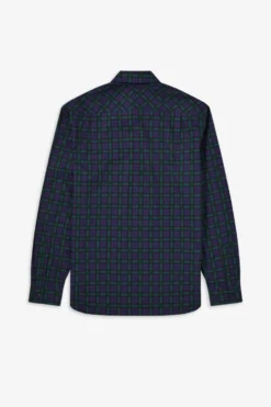 Fred Perry Winter Tartan Long Sleeve Carbon Blue 8 Fred Perry Winter Tartan Long Sleeve Carbon Blue -Halloween Cosplay M9509 266 3