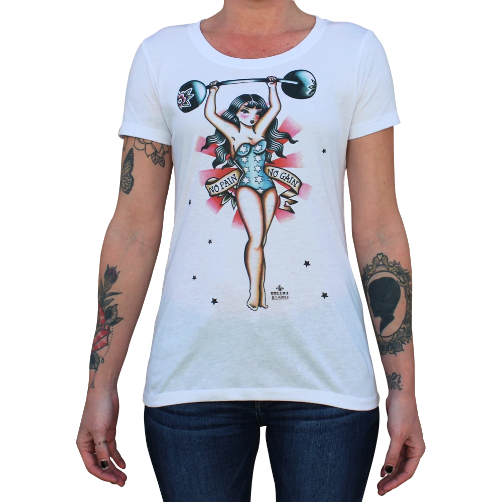 No Pain No Gain Ladies Shirt 1 No Pain No Gain Ladies Shirt