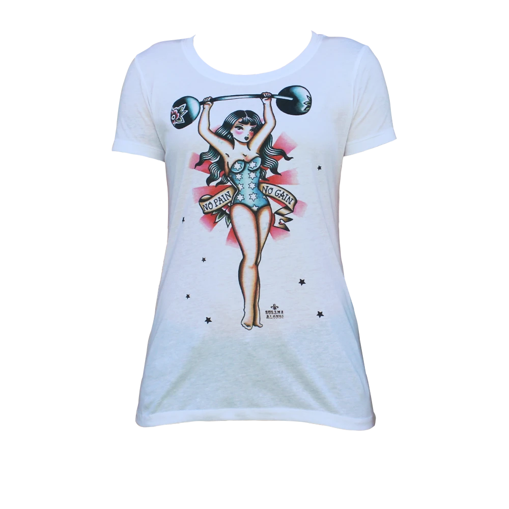 No Pain No Gain Ladies Shirt 2 No Pain No Gain Ladies Shirt - Image 2