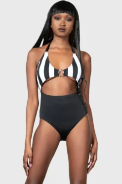 Pollienar Striped Swimsuit
