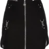 Pretty Kitty Black Mini Skirt