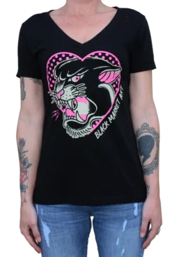 Pink Panther V Neck Top