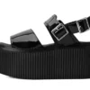 Black Patent Strato Sandal
