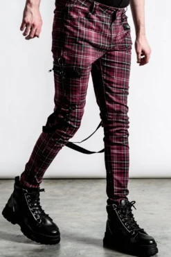 Sonic Doom Blood Tartan Bondage Pants