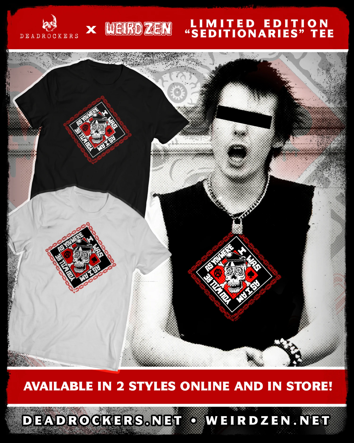 Seditionaries Collab Shirt (Black) WEIRDZEN X DEADROCKERS 2 Seditionaries Collab Shirt (Black) WEIRDZEN X DEADROCKERS - Image 2