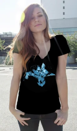 Undying Love V Neck Top -Halloween Cosplay UndyingLoveVNeckModelShot