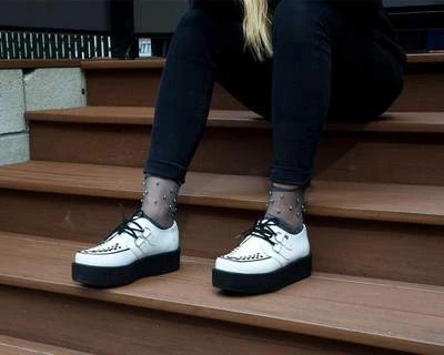 White Leather Creeper 9 White Leather Creeper - Image 9