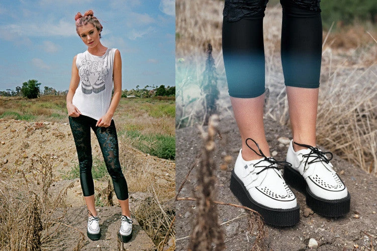 White Leather Creeper 7 White Leather Creeper - Image 7