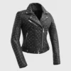 Other Stud Bomb Womens Leather Jacket