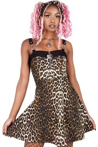 Wild Side Leopard Skater Dress 2 Wild Side Leopard Skater Dress - Image 2