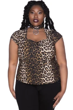Wildling Leopard Print Top -Halloween Cosplay WILDLING TOP LEO PLUS B