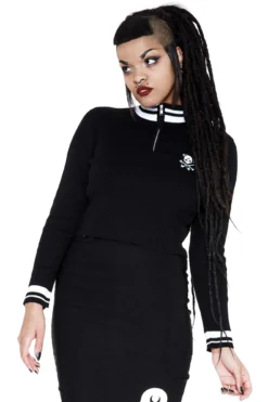 Wretched Skull N Crossbones Sweater Top -Halloween Cosplay WRETCHED SWEATER B