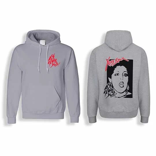 X-Ray Spex Bondage Gray Hoodie 1 X-Ray Spex Bondage Gray Hoodie
