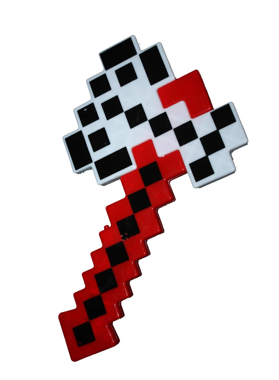 Flashing 8-Bit LED Pixel Block Survival Craft Kids Light-Up SFX Hatchet Axe Prop 5 Flashing 8-Bit LED Pixel Block Survival Craft Kids Light-Up SFX Hatchet Axe Prop - Image 5
