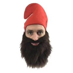 Adults Garden Gnome Faux Fur Cosplay Fancy Dress Beard & Hat Accessory -Halloween Cosplay a40e5cfa 3d59 4e09 94f4 f0ced1007248 85322.1678098180