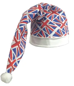 Great Britian GB King Charles Coronation Union Flag Union Jack Wee Willy Winky Novelty Hat Fancy Dress