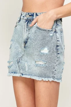 Other Acid Washed Denim Skirt