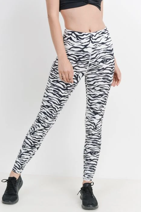 Zebra Babe Active-wear Leggings 1 Zebra Babe Active-wear Leggings