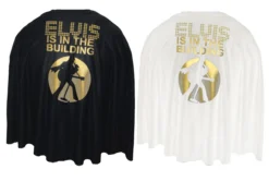 Adults 24" The King "Is In The Building" Rock N Roll Printed Fancy Dress Cape