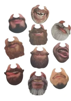 Chinless Wonders Photo Booth Selfie Party Props For Your Face [Beardy & Hipster] -Halloween Cosplay api8a6vyt 12334.1626788659